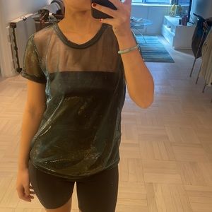 Mesh T shirt Holographic
